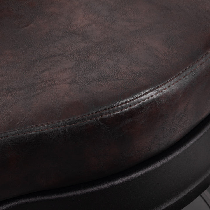 fauteuil de barbier gabbiano president marron 7