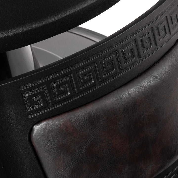 fauteuil de barbier gabbiano president marron 10