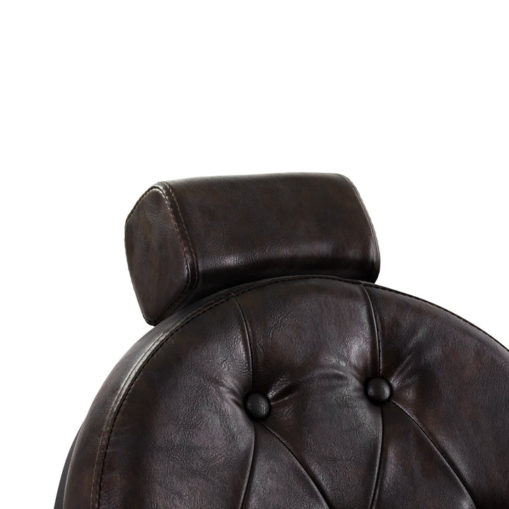 fauteuil de barbier gabbiano president marron 13