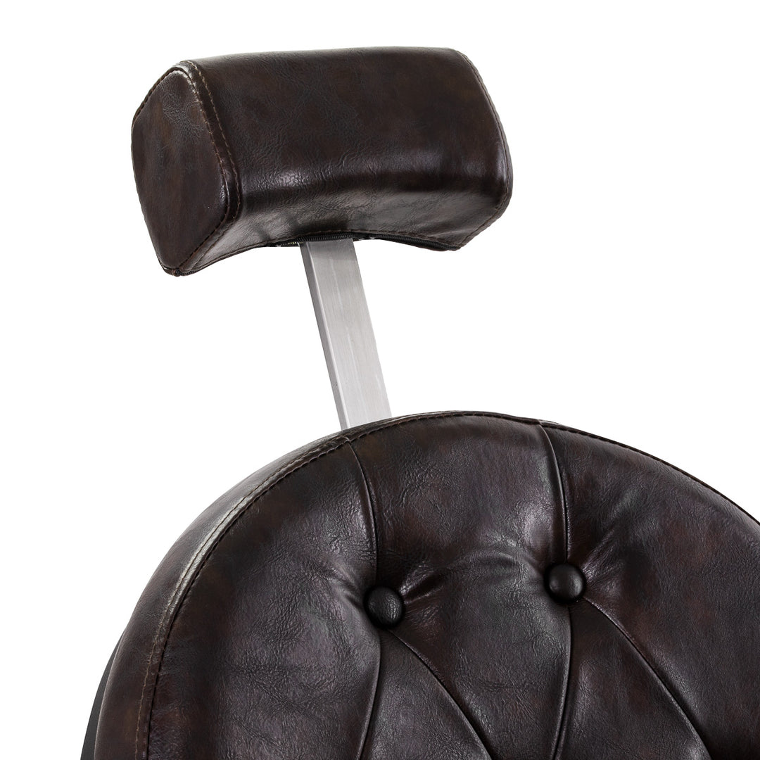 fauteuil de barbier gabbiano president marron 14