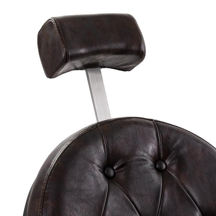 fauteuil de barbier gabbiano president marron 14