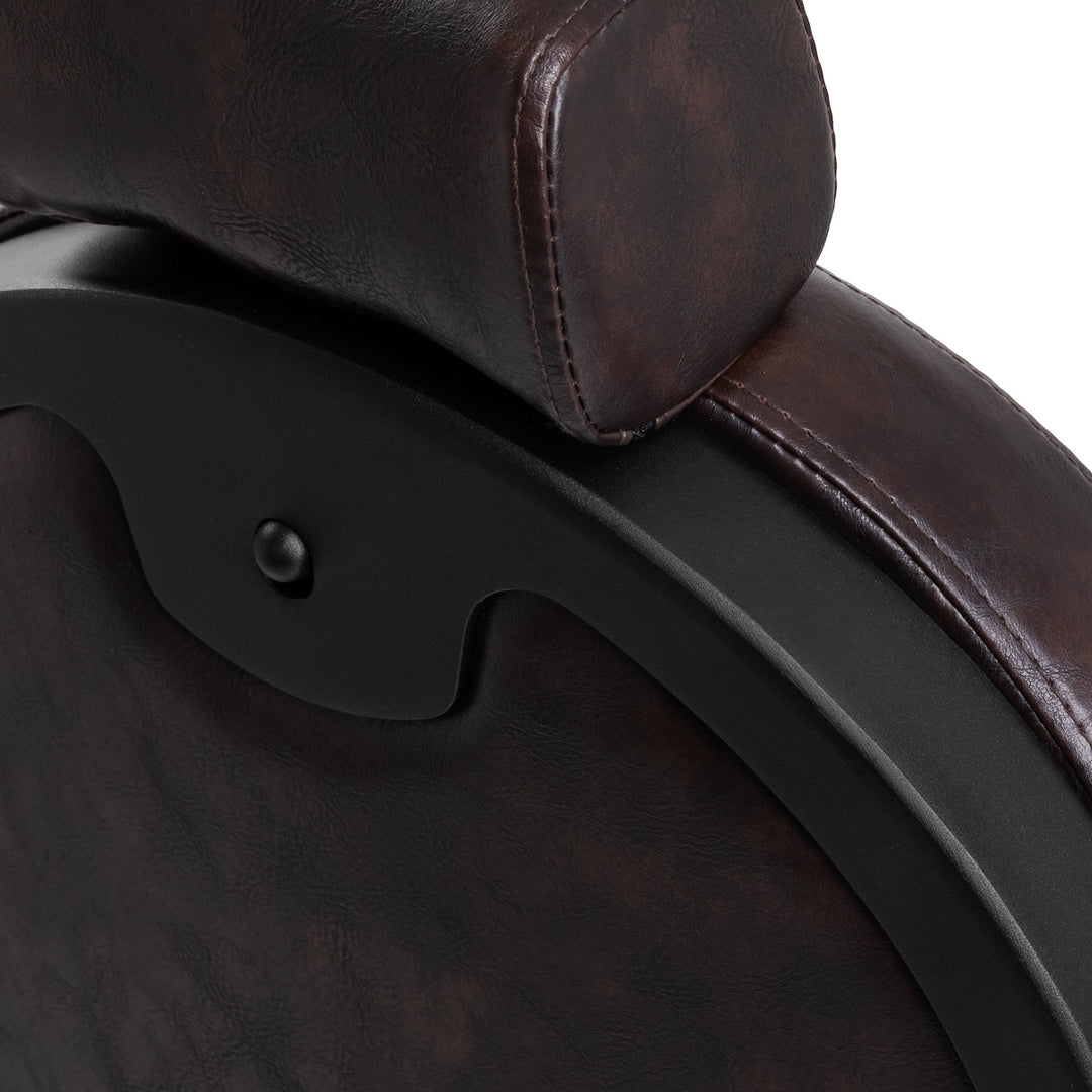 fauteuil de barbier gabbiano president marron 16