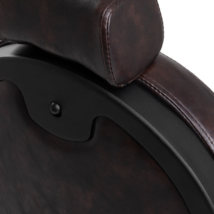fauteuil de barbier gabbiano president marron 16