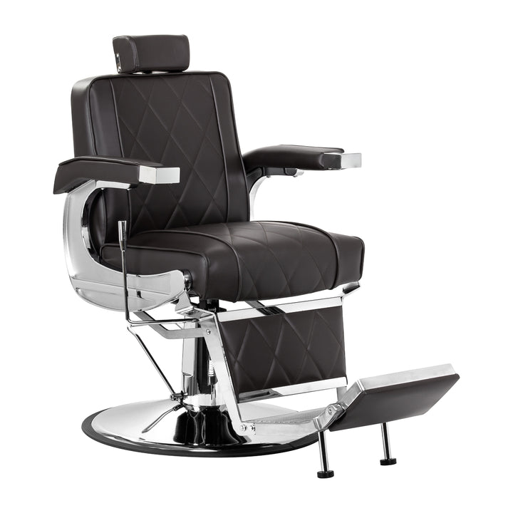 fauteuil de barbier hair system bm88066 marron 1