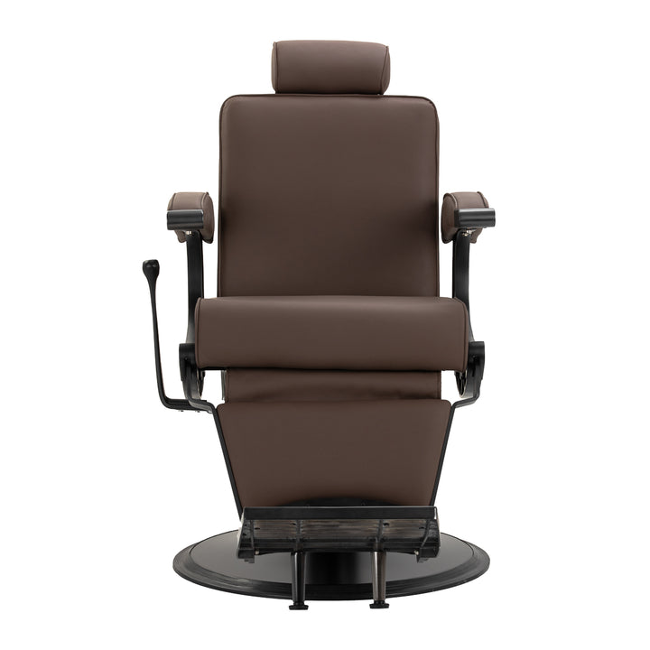fauteuil de barbier gabbiano continental marron 2
