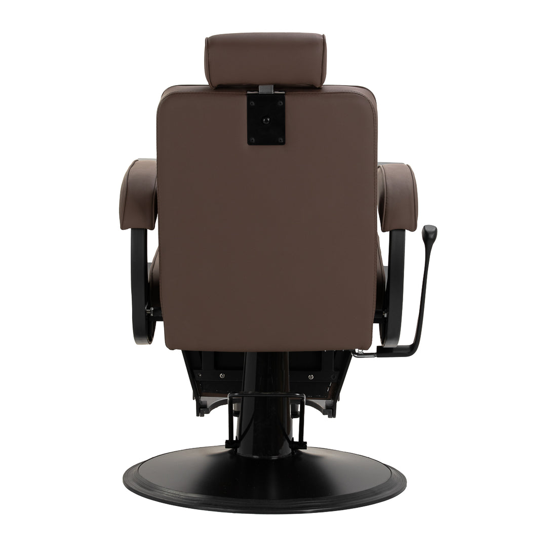 fauteuil de barbier gabbiano continental marron 3