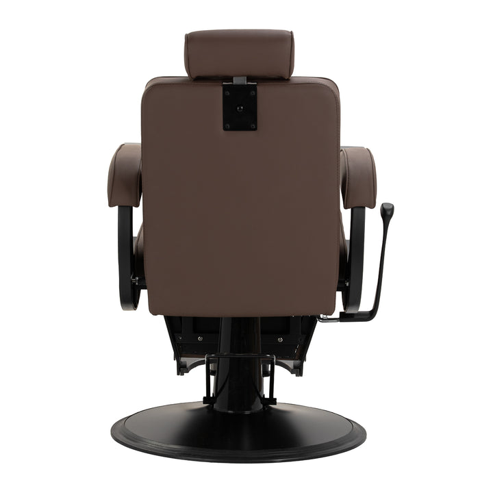 fauteuil de barbier gabbiano continental marron 3