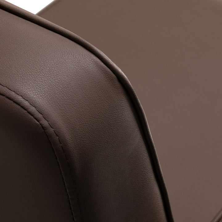 fauteuil de barbier gabbiano continental marron 11