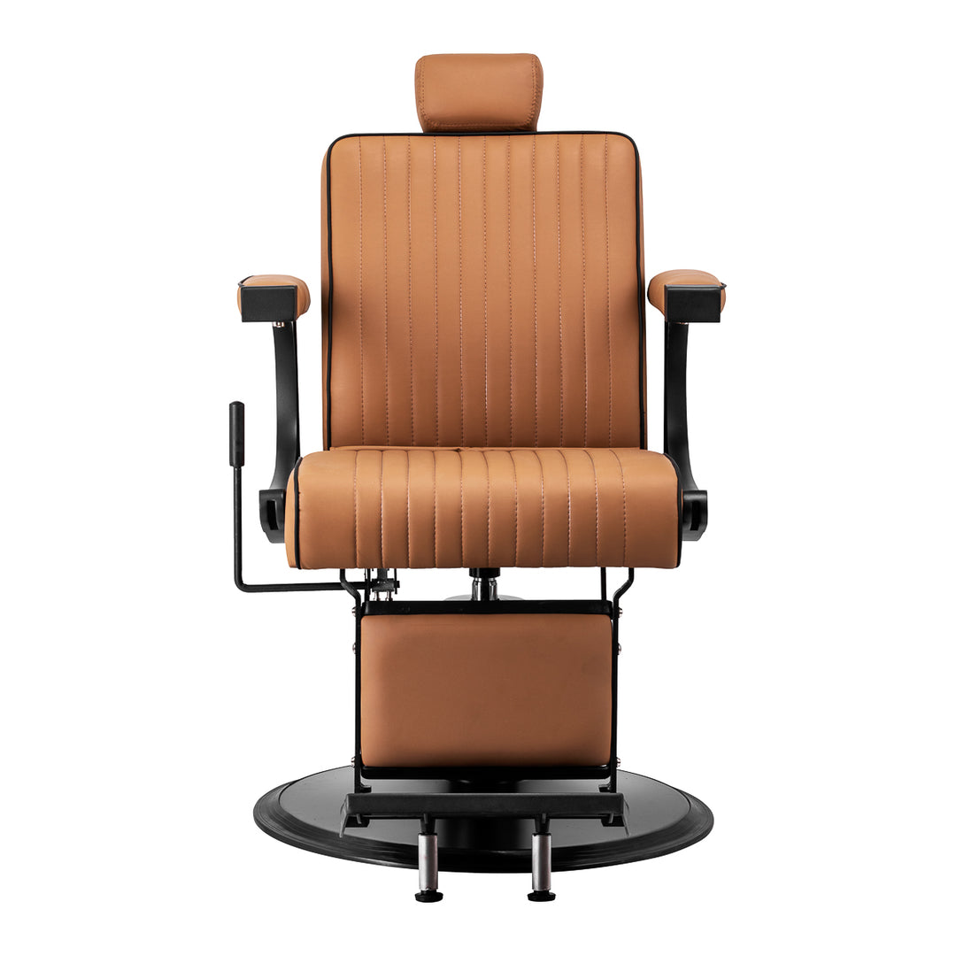 Fauteuil Barbier Gabbiano Visionerio Marron‑Noir - image 2