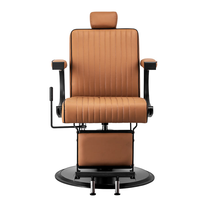 Fauteuil Barbier Gabbiano Visionerio Marron‑Noir - image 2