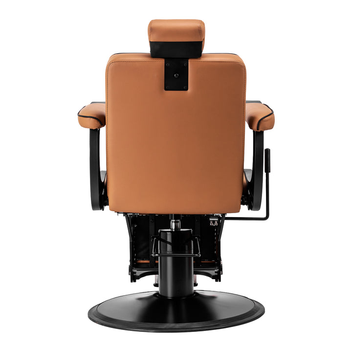 Fauteuil Barbier Gabbiano Visionerio Marron‑Noir - image 3