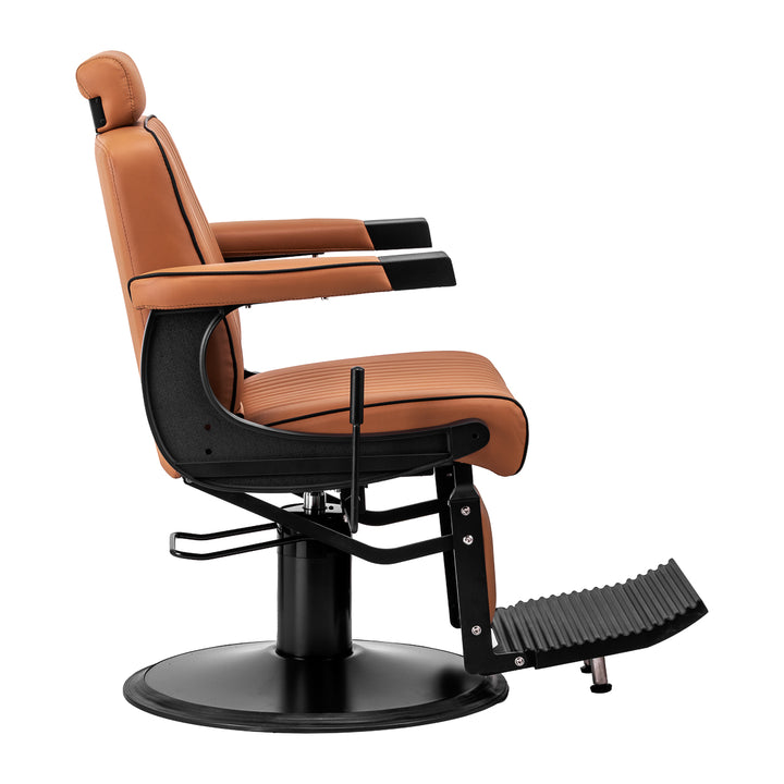 Fauteuil Barbier Gabbiano Visionerio Marron‑Noir - image 4