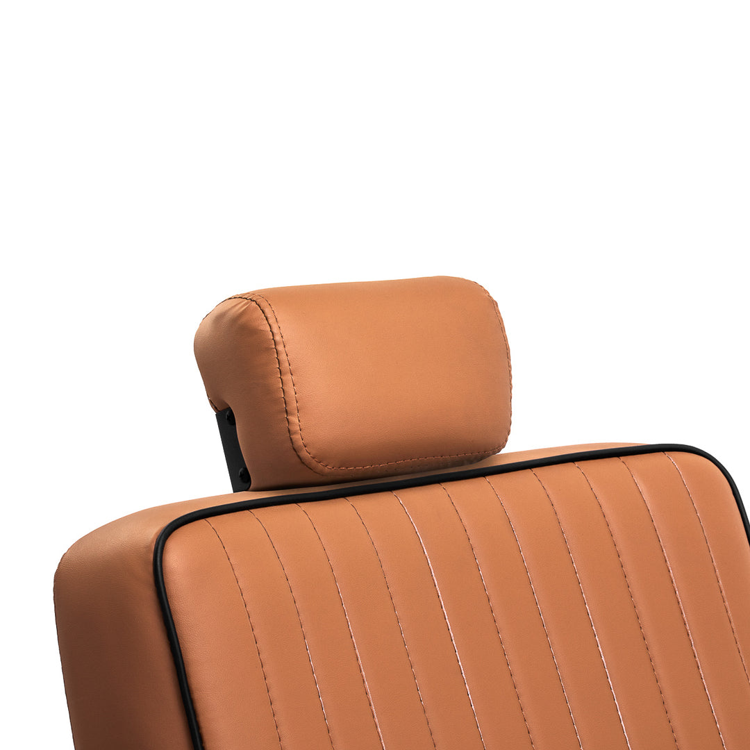 Fauteuil Barbier Gabbiano Visionerio Marron‑Noir - image 10