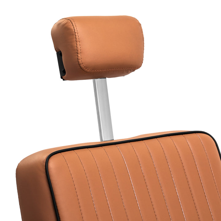 Fauteuil Barbier Gabbiano Visionerio Marron‑Noir - image 11