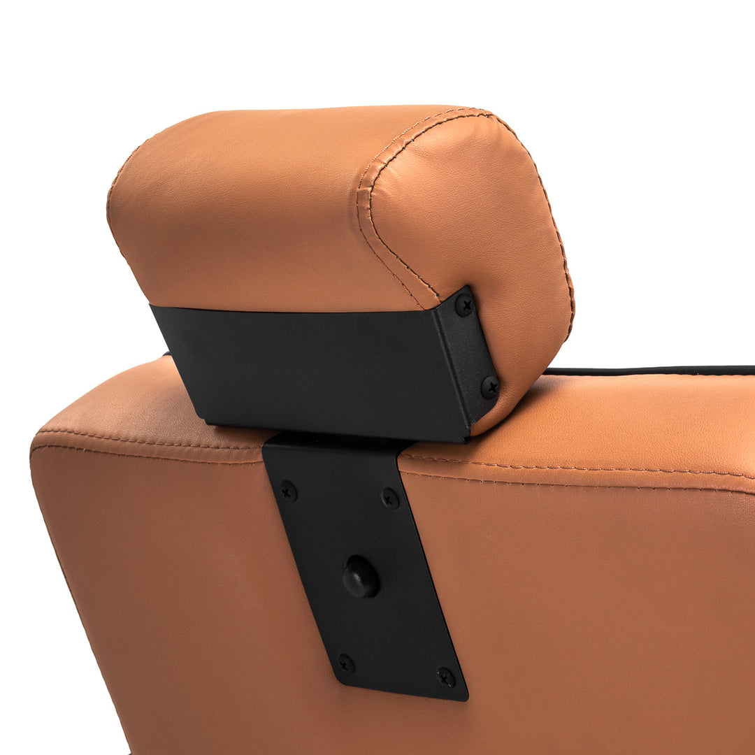 Fauteuil Barbier Gabbiano Visionerio Marron‑Noir - image 14