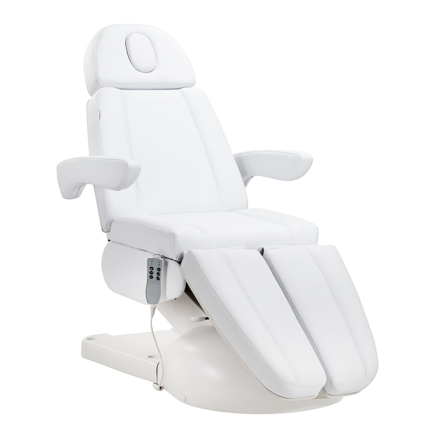Fauteuil Esthétique Électrique Azzurro Lux pedi à 3 Moteurs Blanc 1