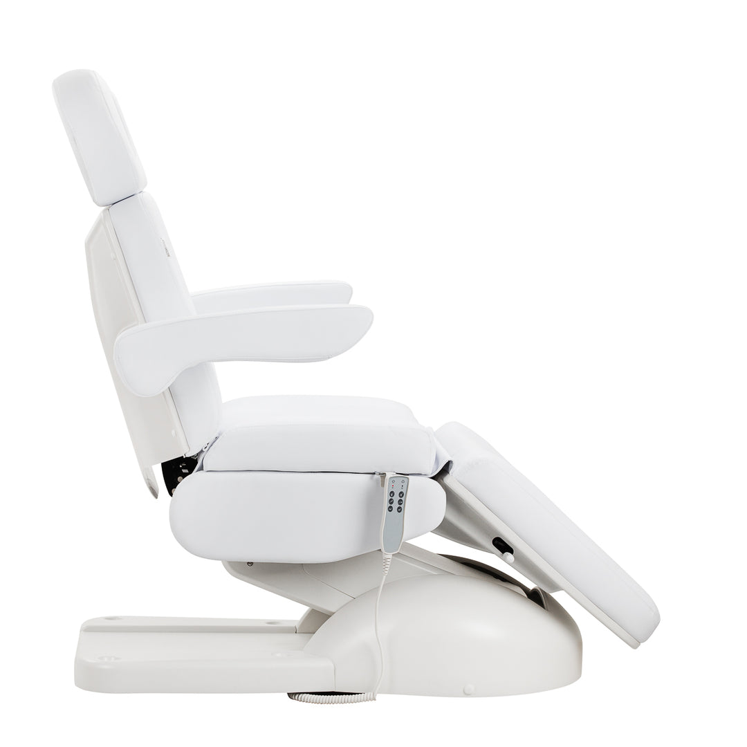 Fauteuil Esthétique Électrique Azzurro Lux pedi à 3 Moteurs Blanc 4