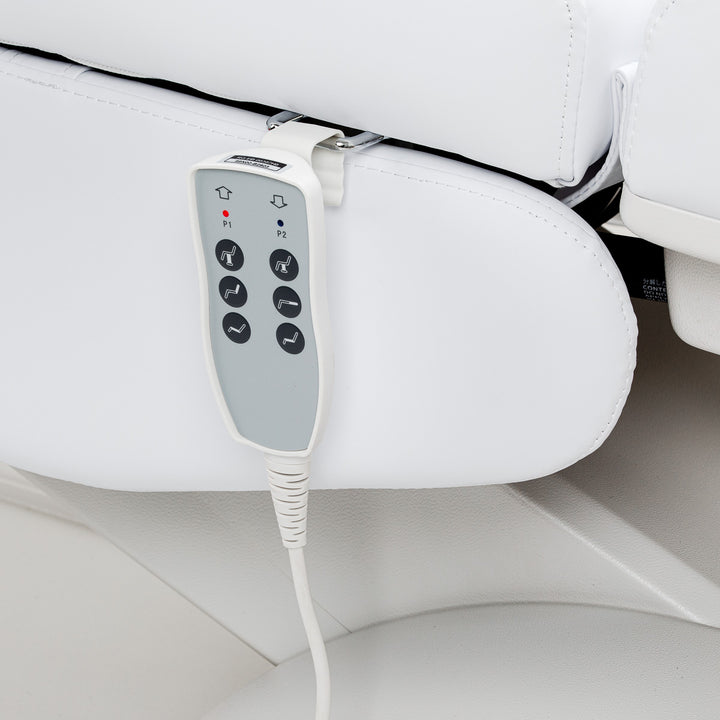 Fauteuil Esthétique Électrique Azzurro Lux pedi à 3 Moteurs Blanc 17