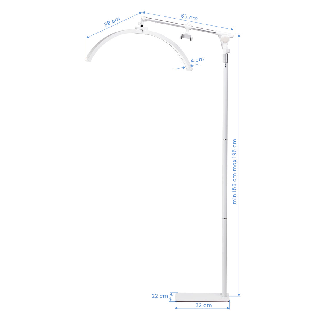 Lampe à Cils LED sur Pied et Intensité et Couleur Réglables Glow Blanc - image 11