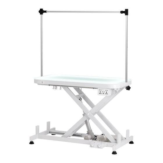Table de Toilettage Électrique P4W 3 Éclairée Blanc