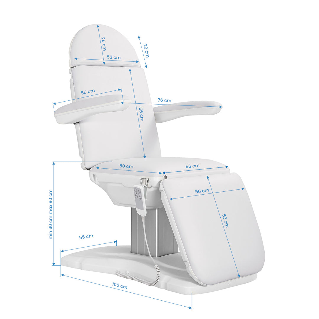 Fauteuil Esthétique Électrique Sillon Eclipse à 3 Moteurs Blanc - image 11