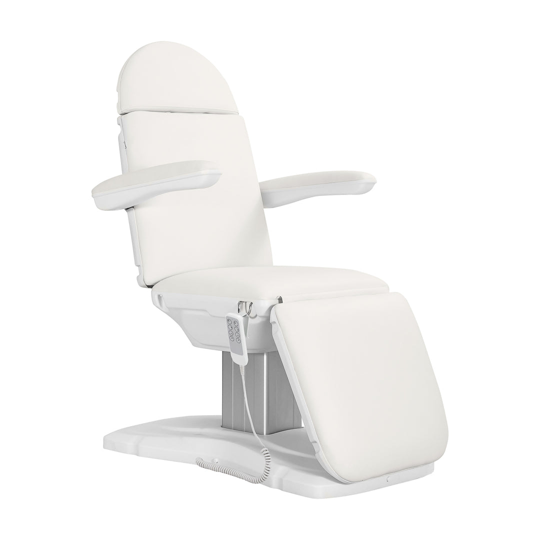 Fauteuil Esthétique Électrique Eclipse à 4 Moteurs Trendelenburg Blanc 1