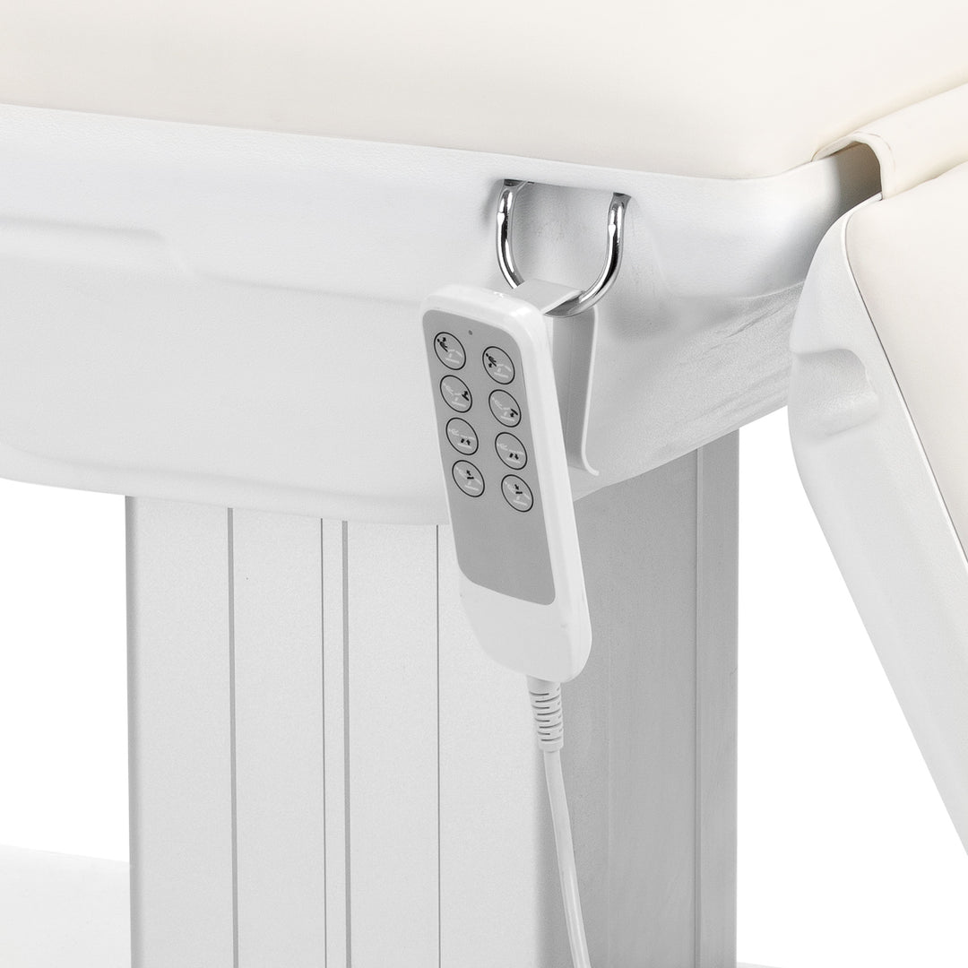 Fauteuil Esthétique Électrique Eclipse à 4 Moteurs Trendelenburg Blanc 11