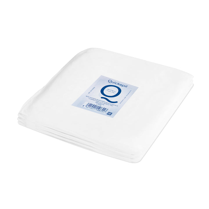 Drap-housse Jetable avec Élastique Polyester Blanc 5 pièces