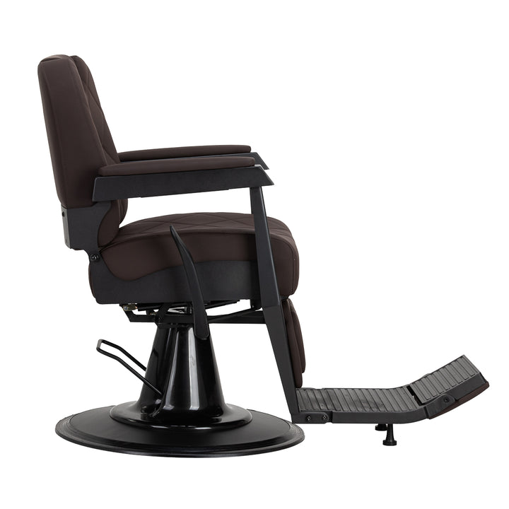 Fauteuil Barbier Gabbiano Bruno Marron-Noir - image 4