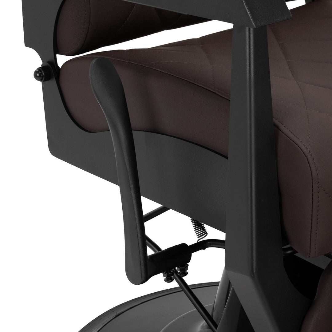 Fauteuil Barbier Gabbiano Bruno Marron-Noir - image 8