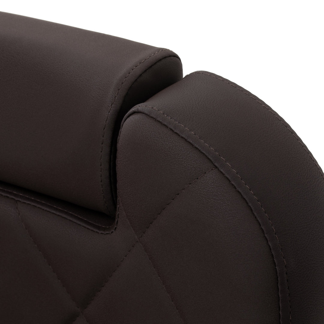 Fauteuil Barbier Gabbiano Bruno Marron-Noir - image 17