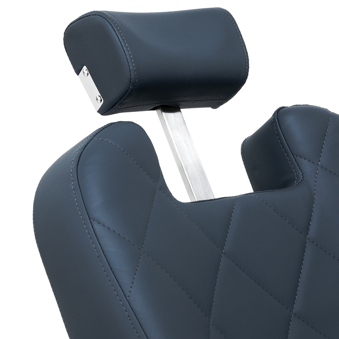 Fauteuil Barbier Gabbiano Bruno Bleu-Gris - image 12