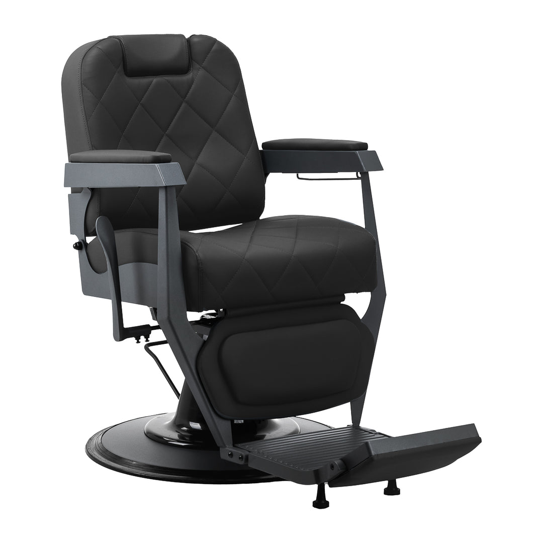 Fauteuil Barbier Gabbiano Bruno Noir-Gris