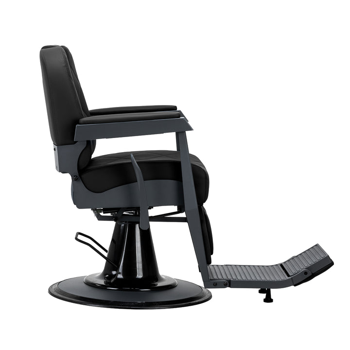 Fauteuil Barbier Gabbiano Bruno Noir-Gris - image 2