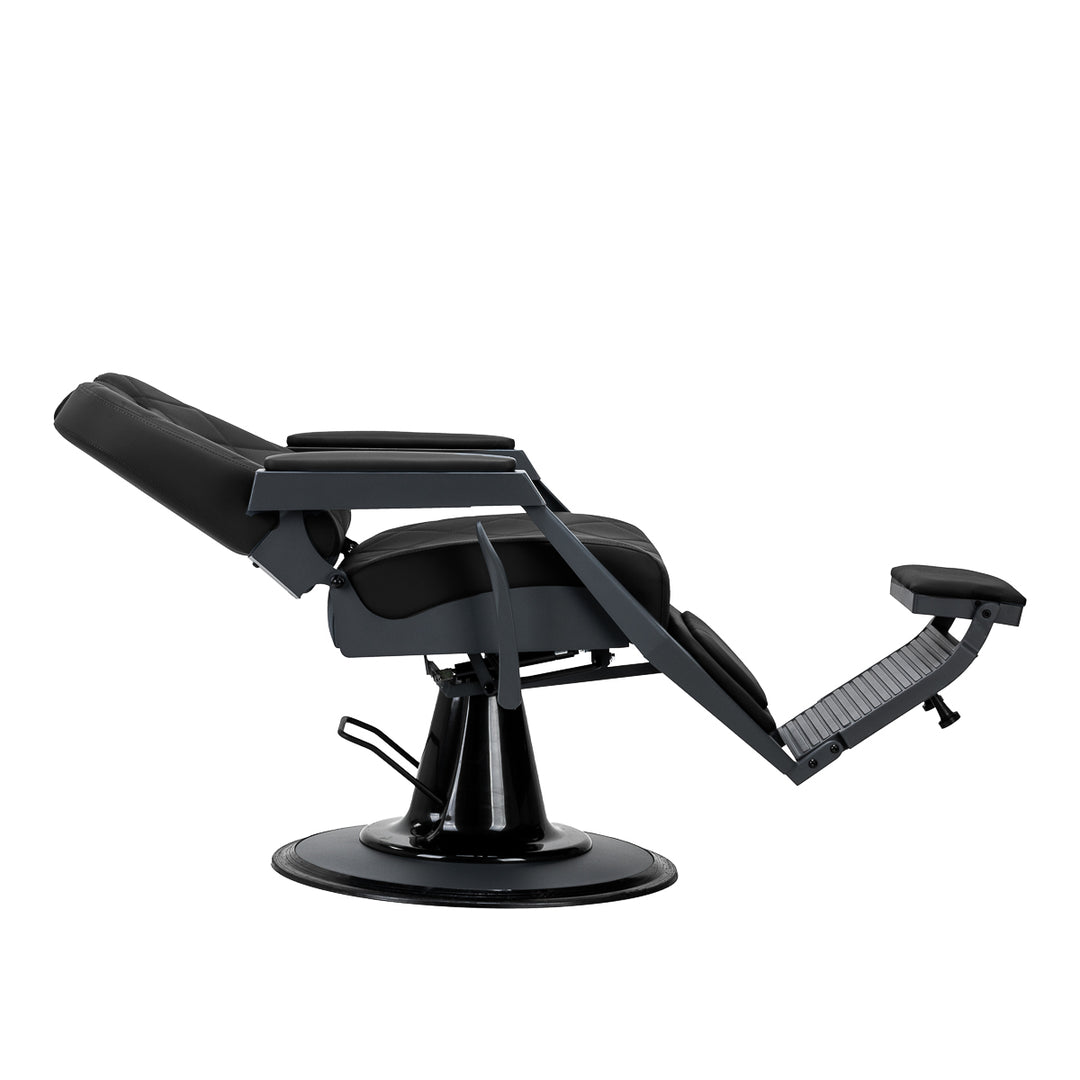 Fauteuil Barbier Gabbiano Bruno Noir-Gris - image 3