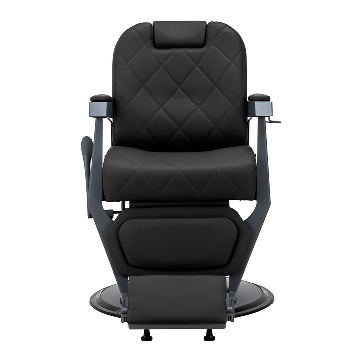 Fauteuil Barbier Gabbiano Bruno Noir-Gris - image 4