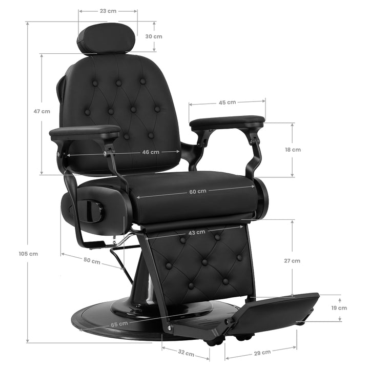 Fauteuil Barbier Gabbiano Francesco Noir‑Noir - image 15
