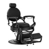 Fauteuil Barbier Gabbiano Niccolo Noir‑Noir sans Boutons