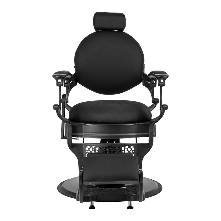 Fauteuil Barbier Gabbiano Niccolo Noir‑Noir sans Boutons - image 2