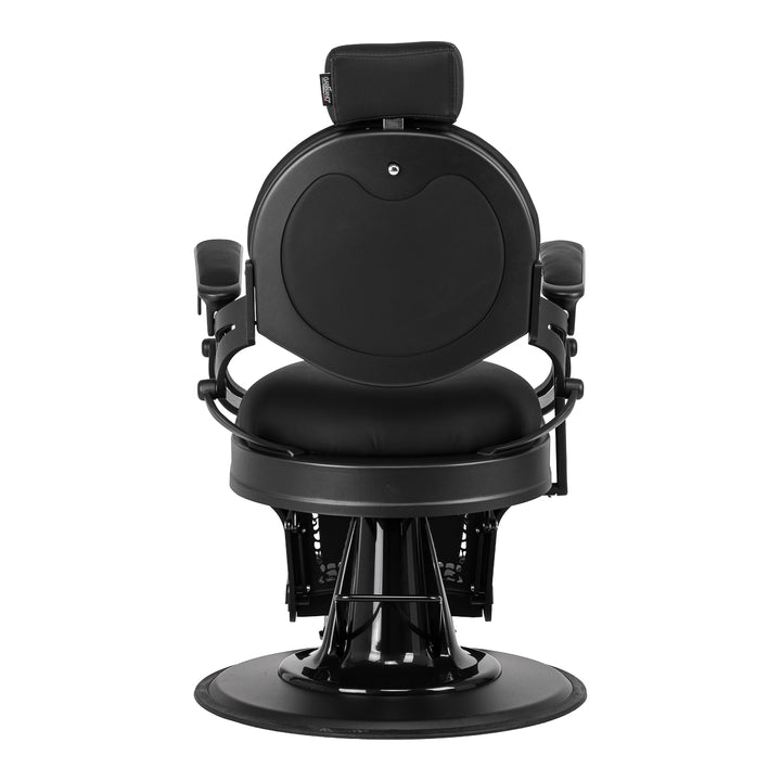 Fauteuil Barbier Gabbiano Niccolo Noir‑Noir sans Boutons - image 3