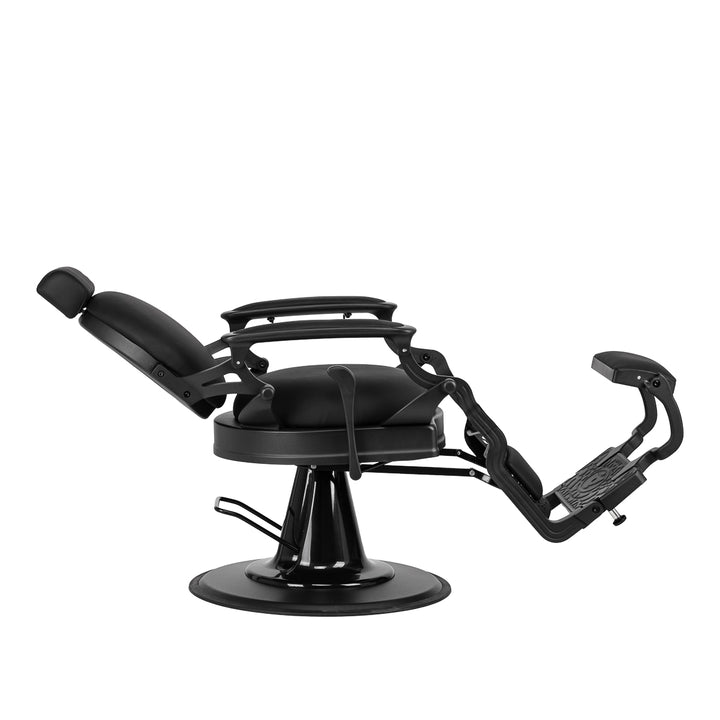 Fauteuil Barbier Gabbiano Niccolo Noir‑Noir sans Boutons - image 5