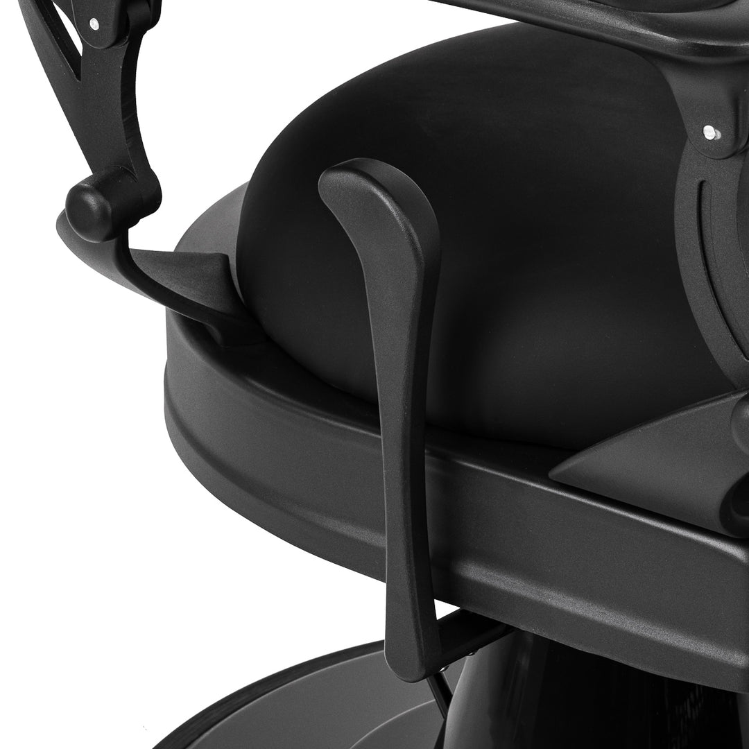 Fauteuil Barbier Gabbiano Niccolo Noir‑Noir sans Boutons - image 8