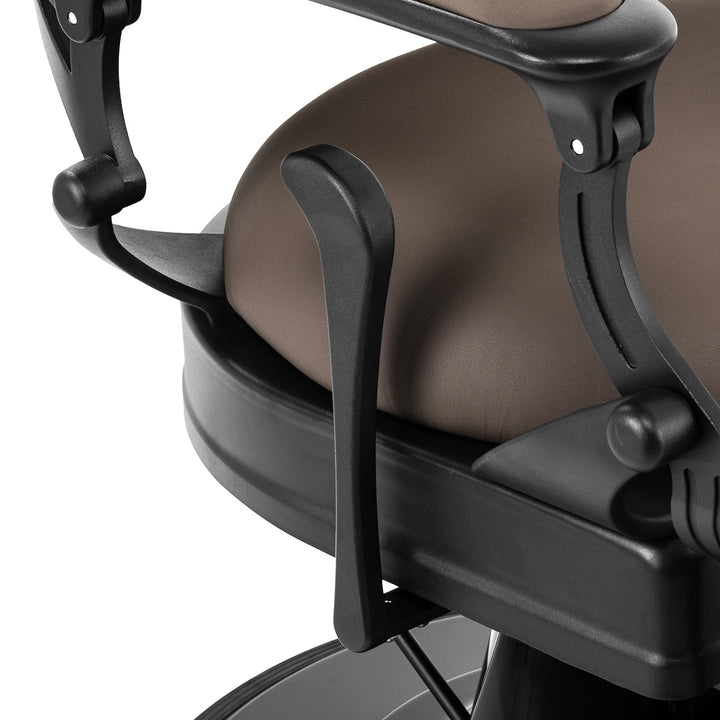 Fauteuil Barbier Gabbiano Niccolo Marron‑Noir sans Boutons - image 8