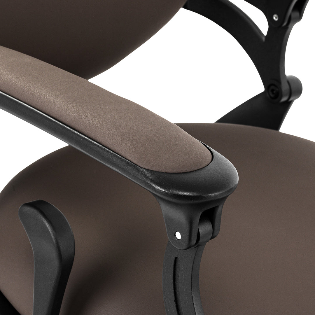 Fauteuil Barbier Gabbiano Niccolo Marron‑Noir sans Boutons - image 9