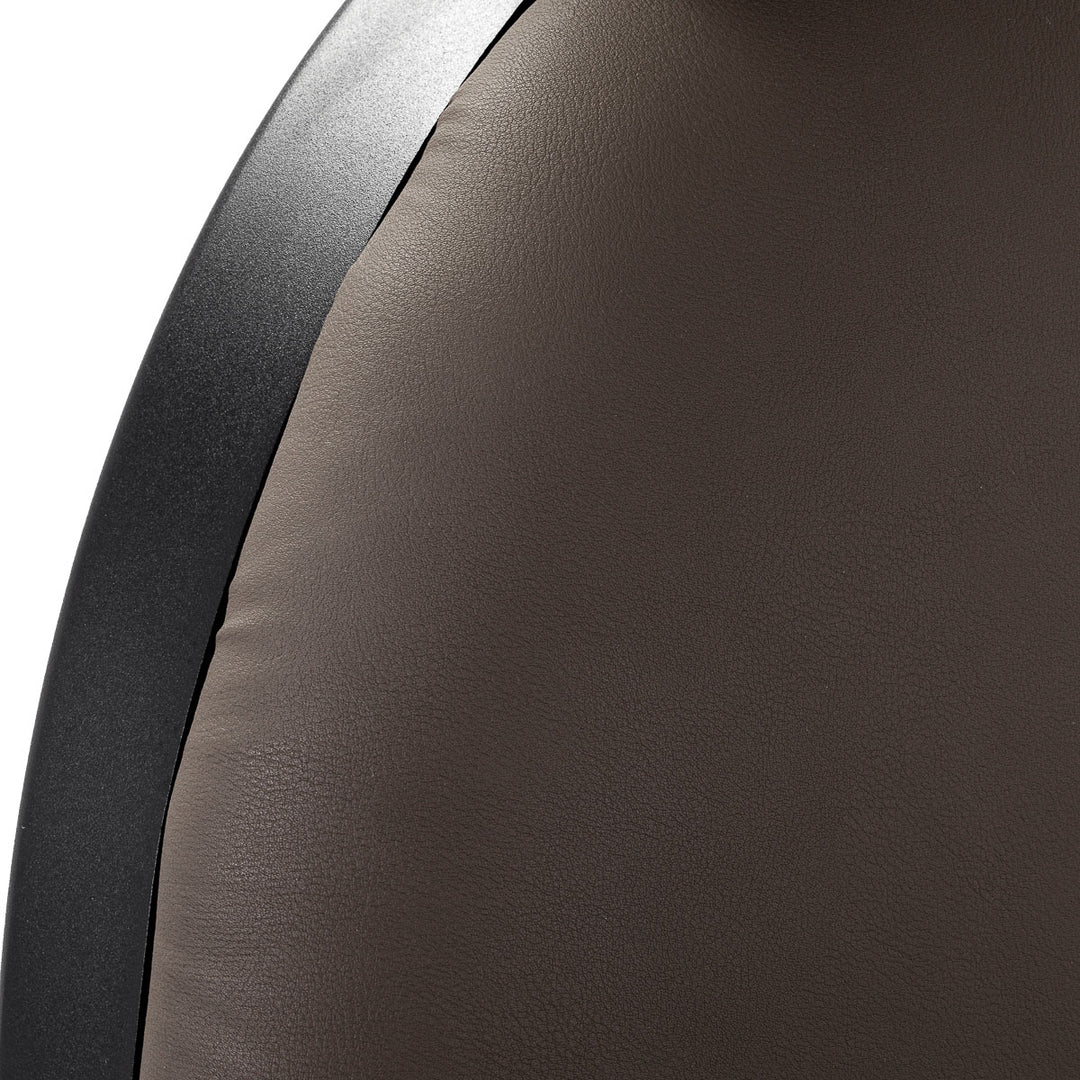 Fauteuil Barbier Gabbiano Niccolo Marron‑Noir sans Boutons - image 13