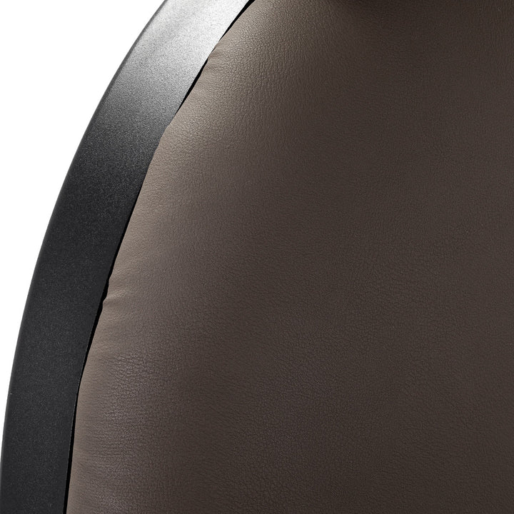 Fauteuil Barbier Gabbiano Niccolo Marron‑Noir sans Boutons - image 13