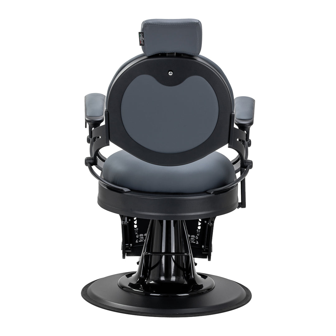 Fauteuil Barbier Gabbiano Niccolo Gris‑Noir sans Boutons - image 3