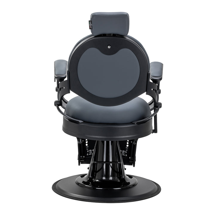 Fauteuil Barbier Gabbiano Niccolo Gris‑Noir sans Boutons - image 3