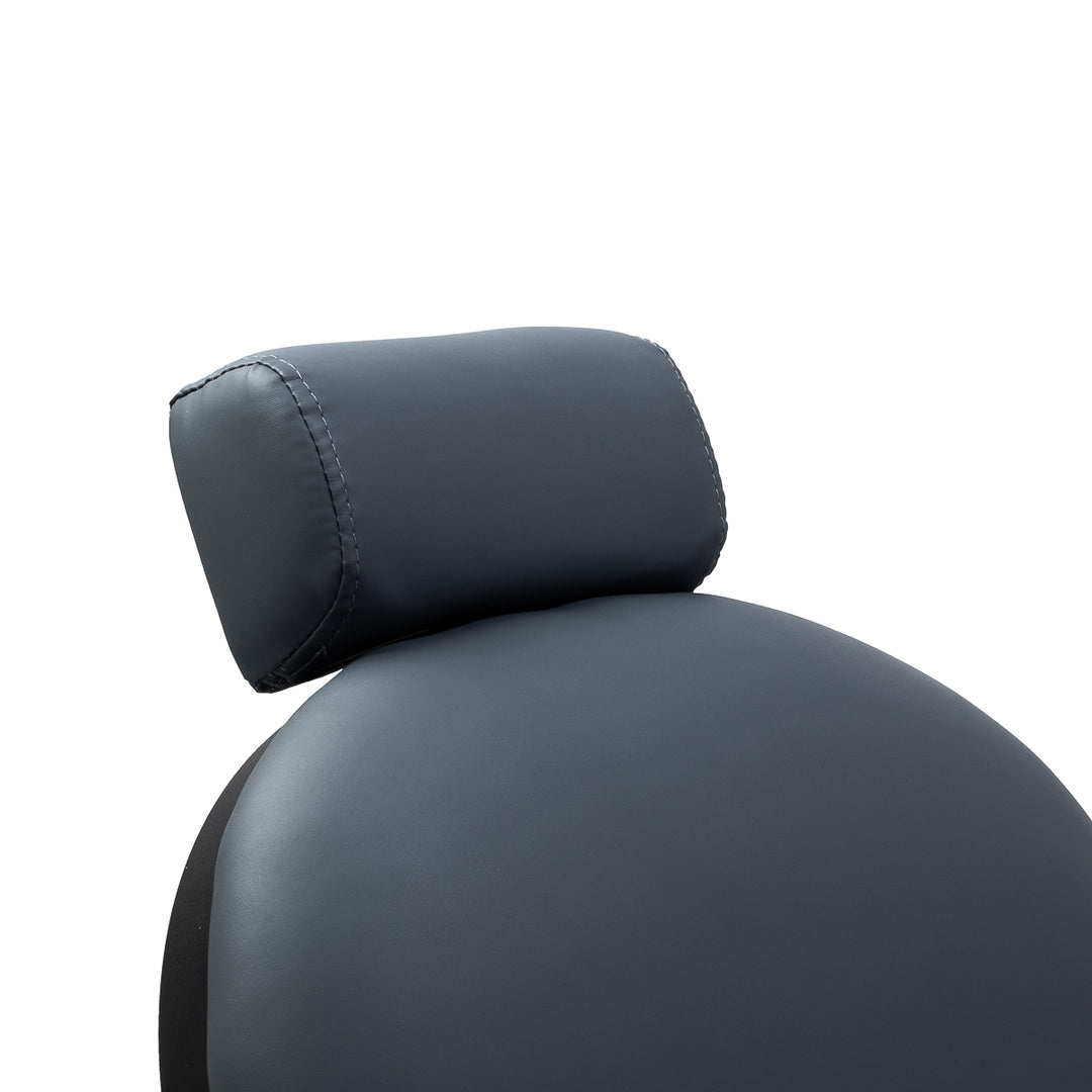 Fauteuil Barbier Gabbiano Niccolo Gris‑Noir sans Boutons - image 14