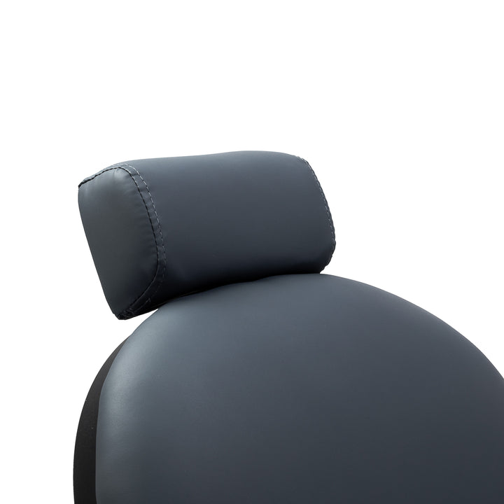 Fauteuil Barbier Gabbiano Niccolo Gris‑Noir sans Boutons - image 14